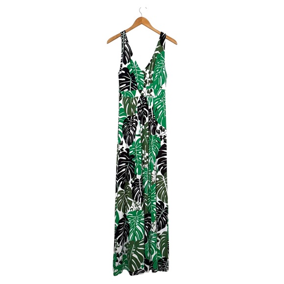 BANANA REPUBLIC Factory Botanical Print V-Neck Maxi Dress, Size XS - Picture 3 of 8